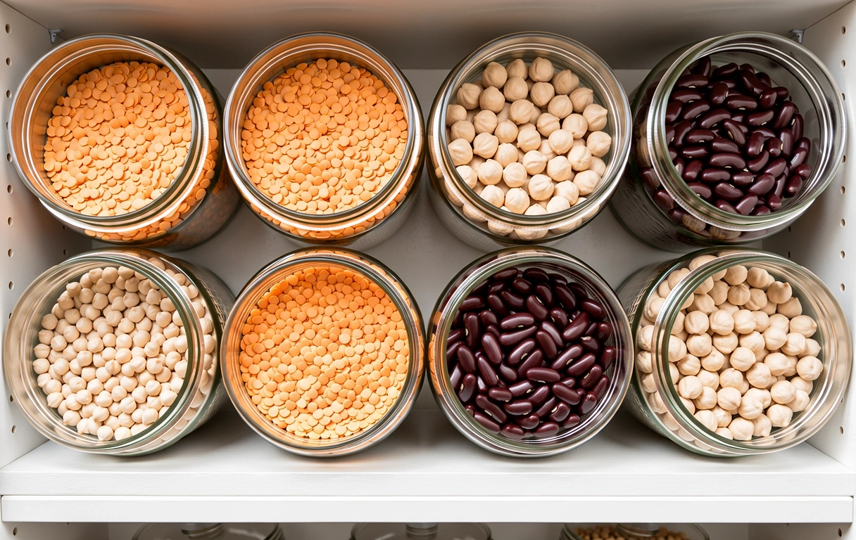 Legumbres y granos enteros